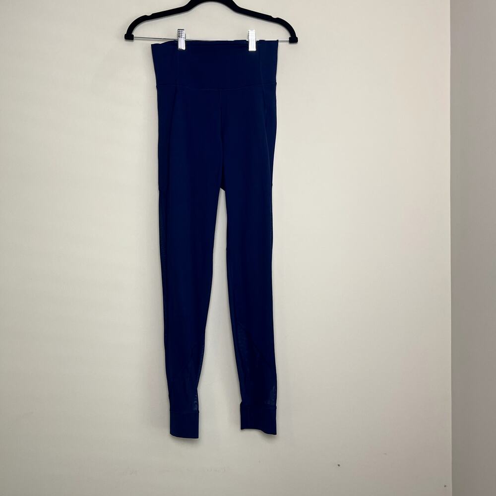 Lululemon‎ Wunder Train High-Rise Mesh Skinny Leggings Deep Blue *NO Size tag*